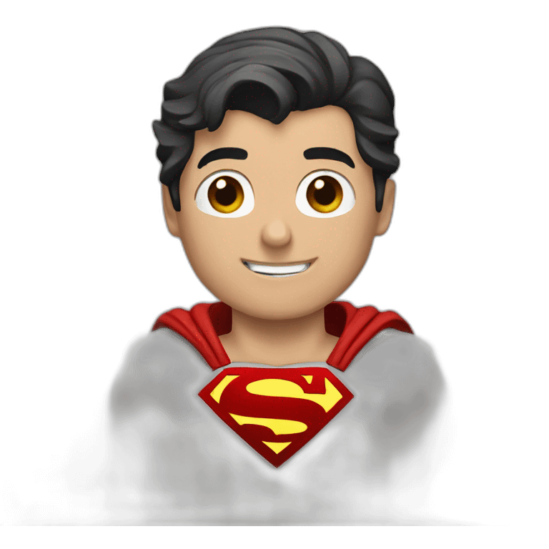 SUPERMAN say hello emoji