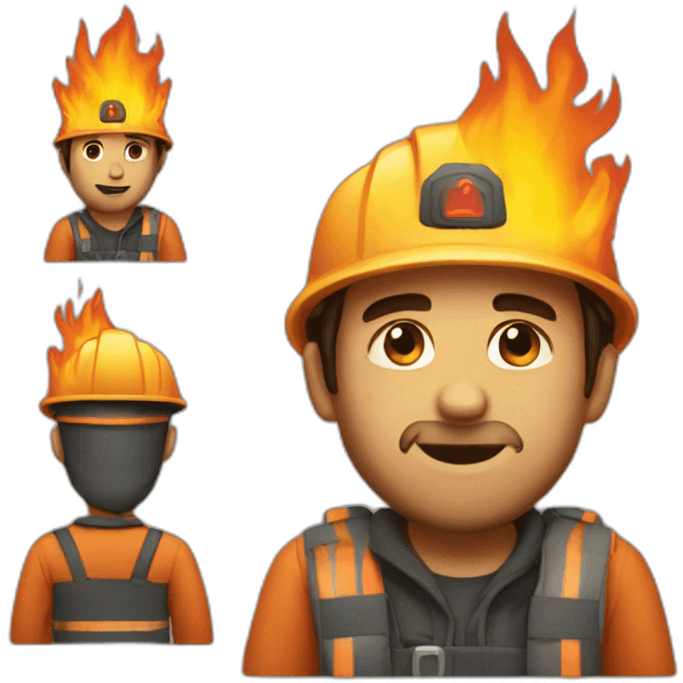 developer in fire emoji