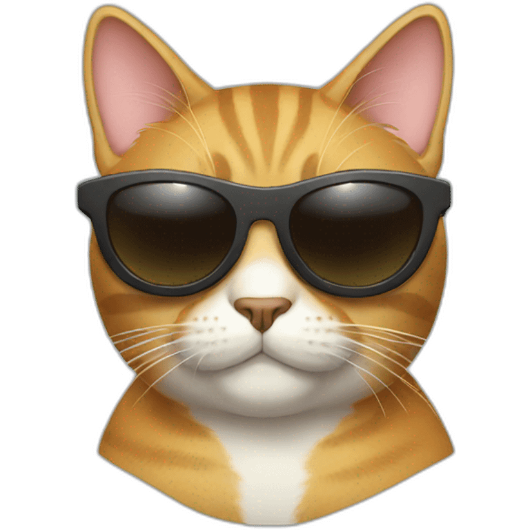 Cat with sunglasses emoji