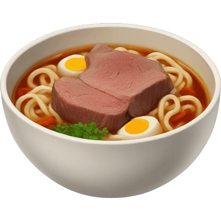 Beef noodle soup  emoji