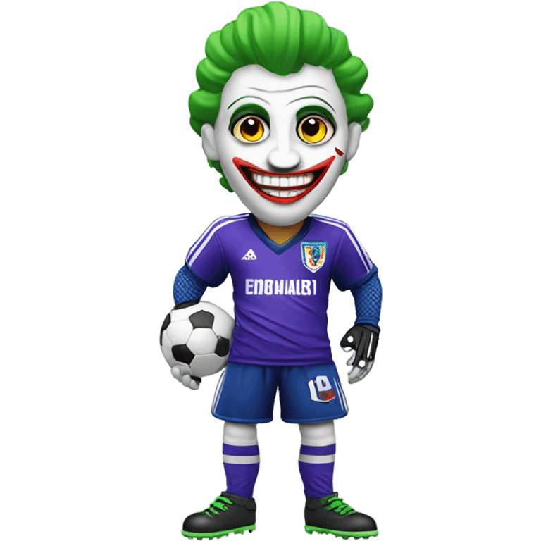 joker as a soccer goal keepe emoji