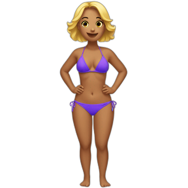 Bikini woman emoji