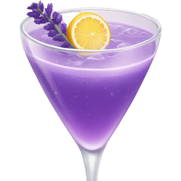 Lavender cocktail emoji