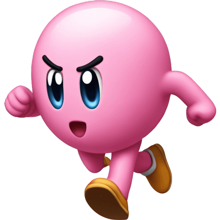 running KIRBY  emoji