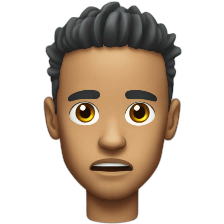 head of neymar who is afraid emoji