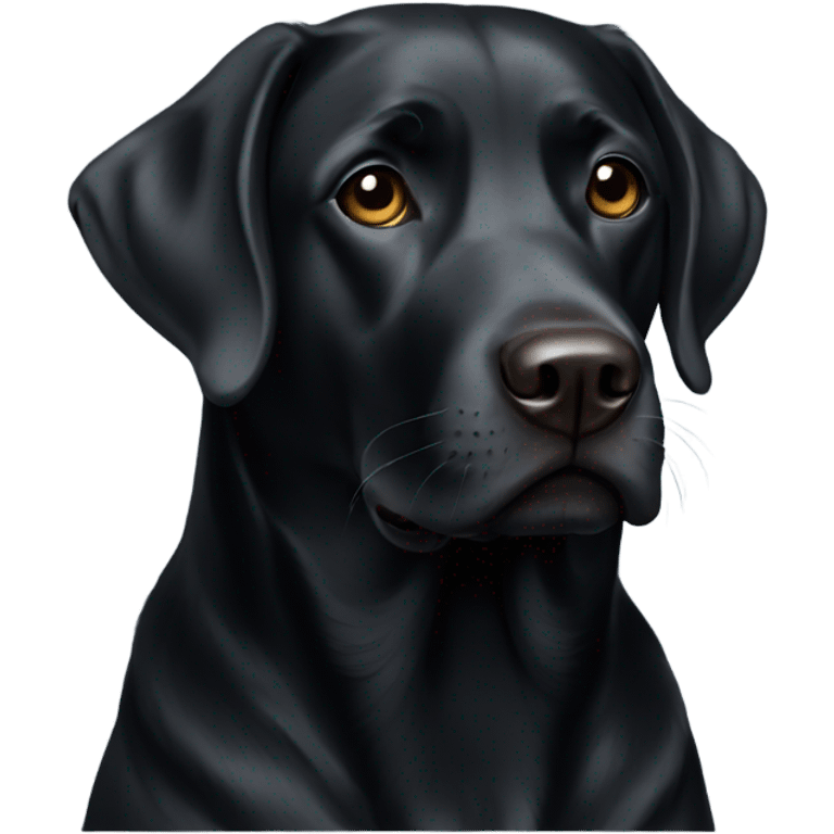 Black Labrador  emoji