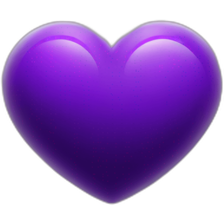 Purple heart shape Saturn emoji