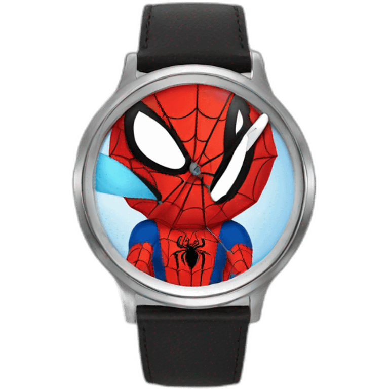 Funny spiderman watch emoji