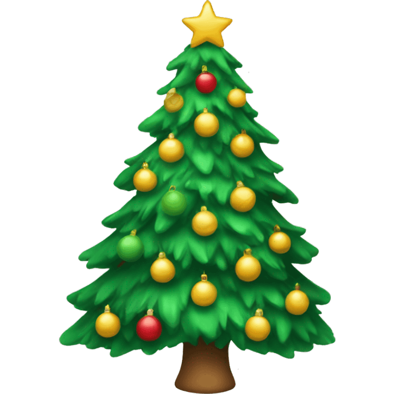 Cute Christmas tree emoji