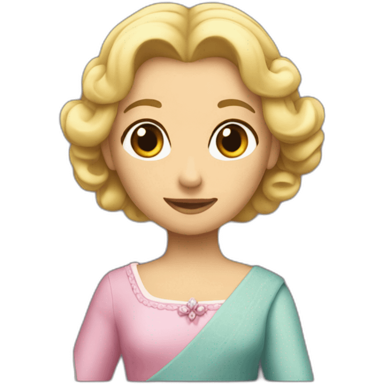 Une princesse avec une fourchette  emoji