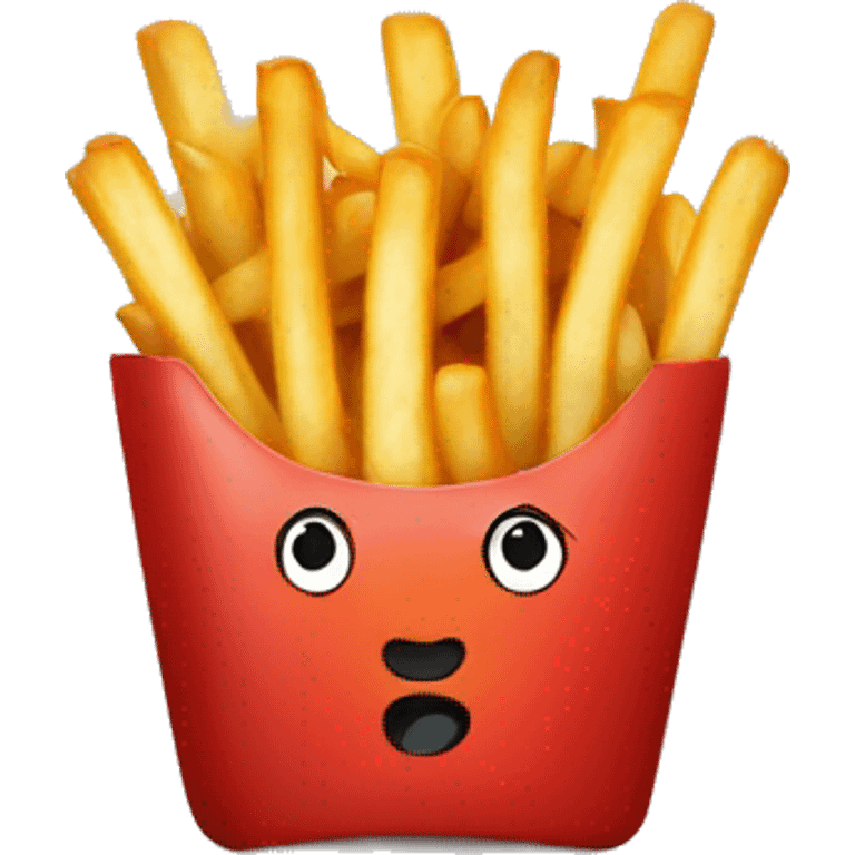 french fries with hotdog in bowl emoji