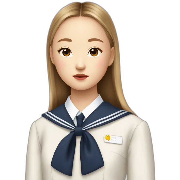 Devon aoki in school uniform emoji