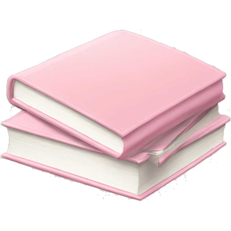 Light pink book stack emoji