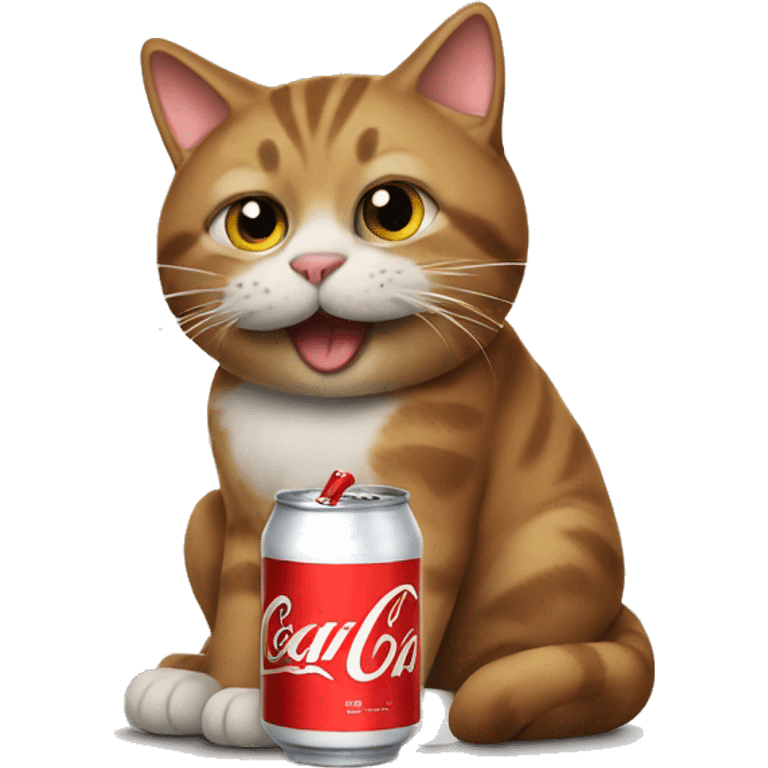 cat with coke emoji