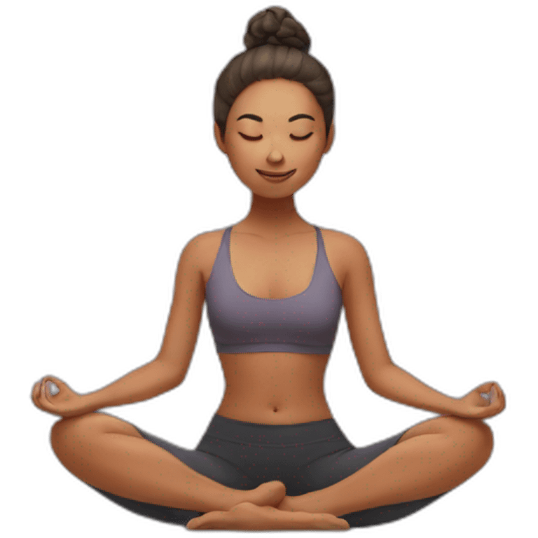 Yoga girl emoji