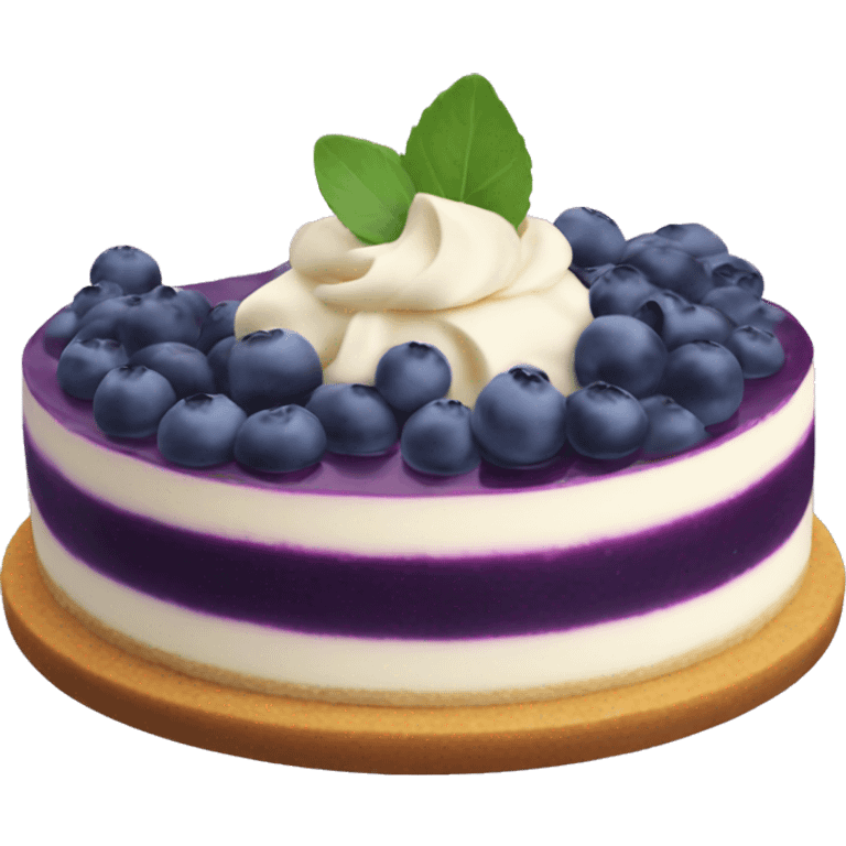 Blueberry Cheesecake  emoji