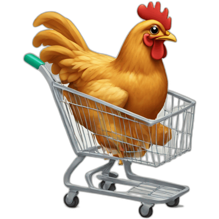 Chicken Shopping Cart emoji