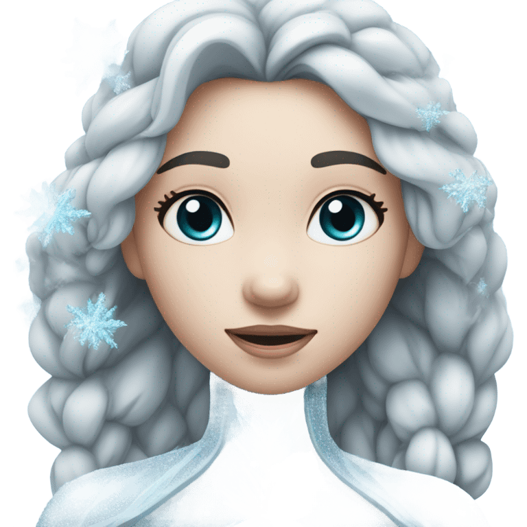 Frozen girl emoji