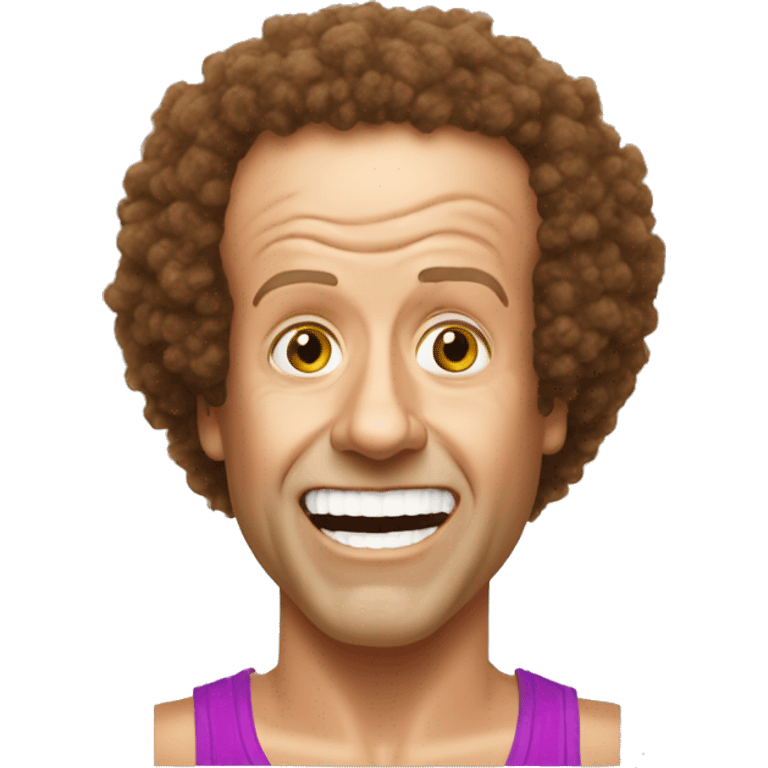 Richard Simmons face wipe emoji