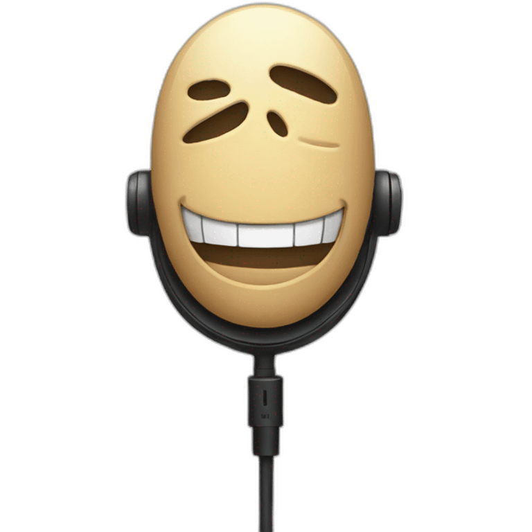 one piece talking to microphone emoji