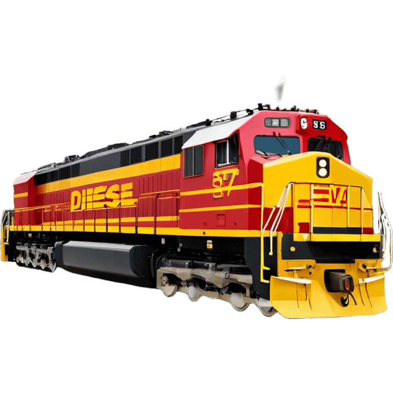 Diesel Locomotive - EMD SD70 (Model Year: 2021) (Iconic colour: Red and yellow) emoji