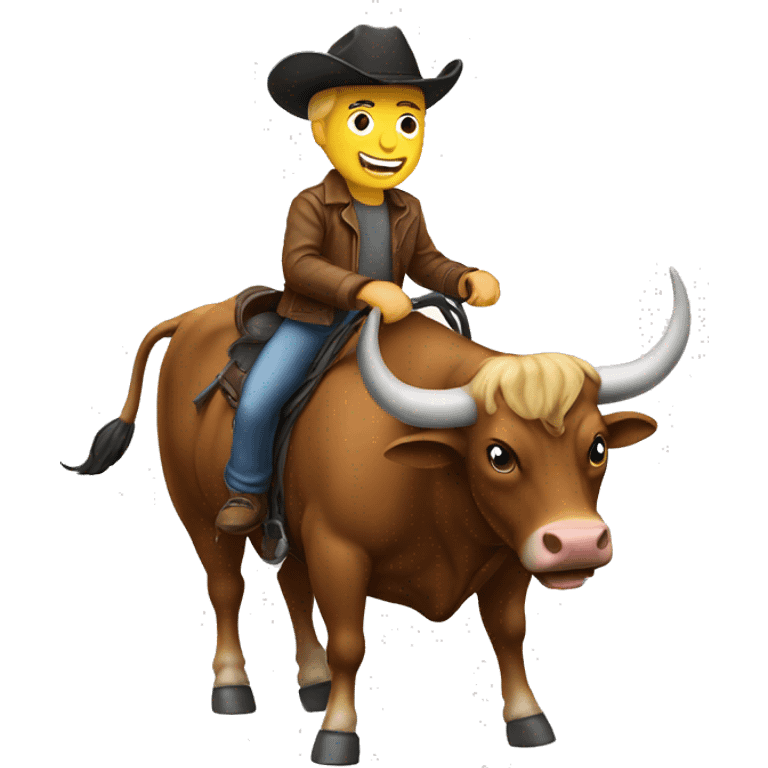 Ride a bull emoji