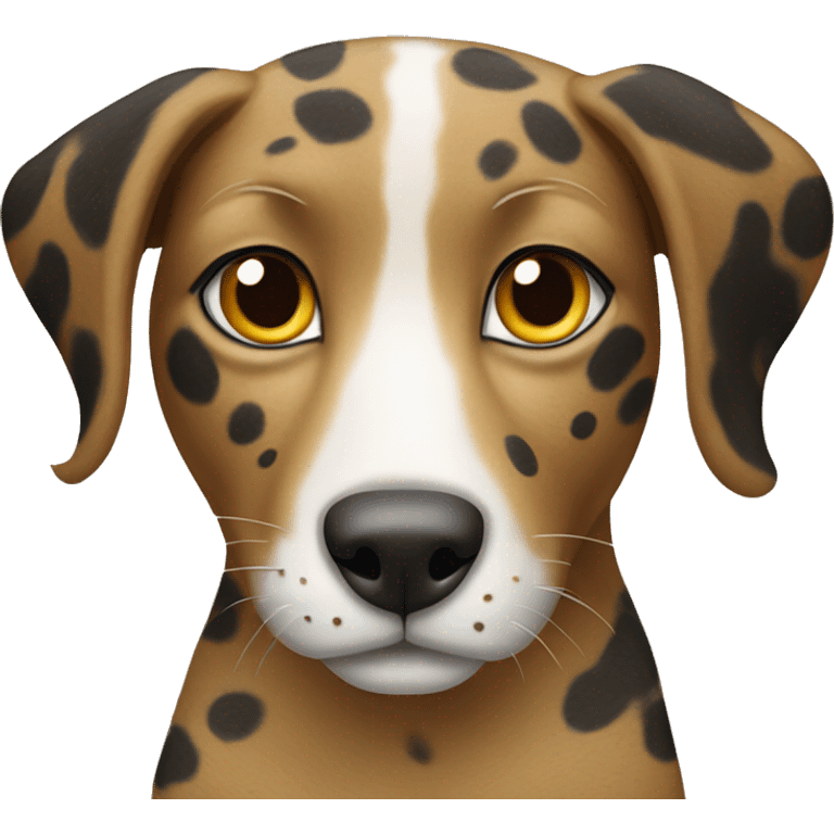 A catahula leopard dog emoji