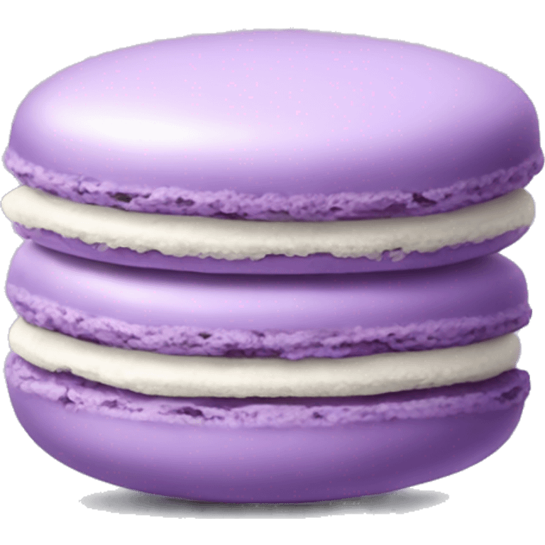 Realistic lilac macaroon emoji