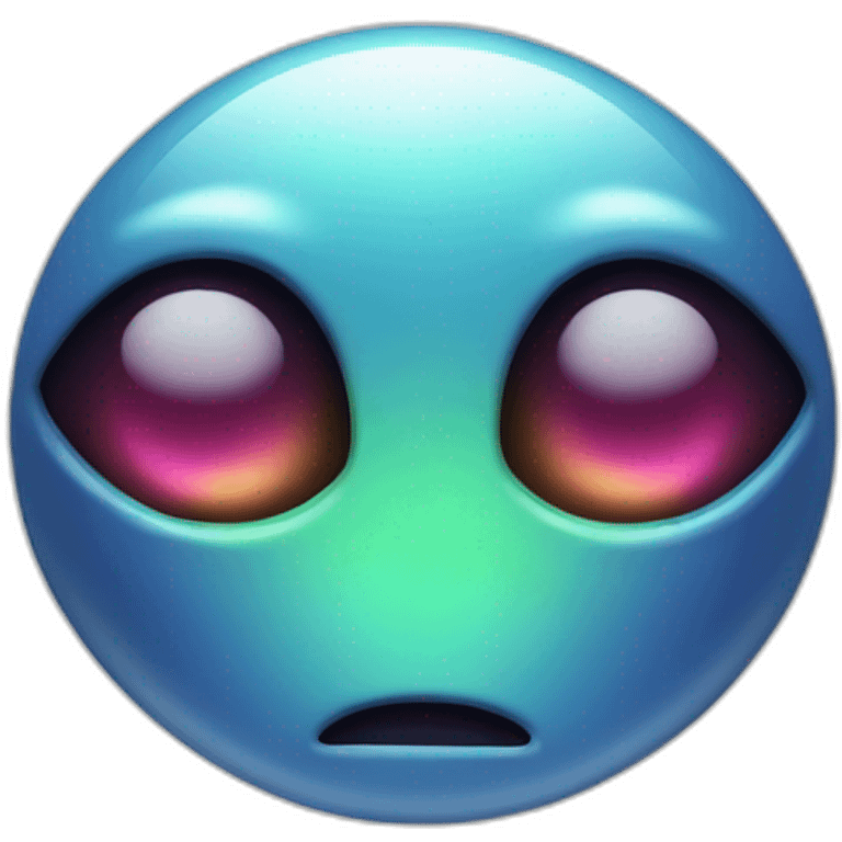 app icon, imessage with alien face emoji