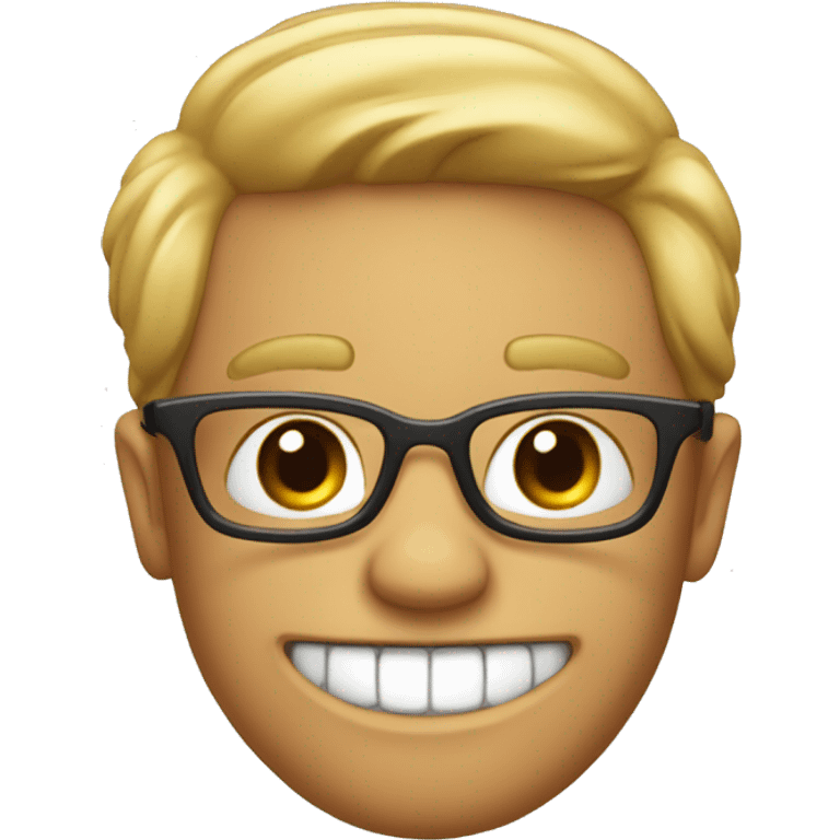 Nerd with 2 teeths out emoji