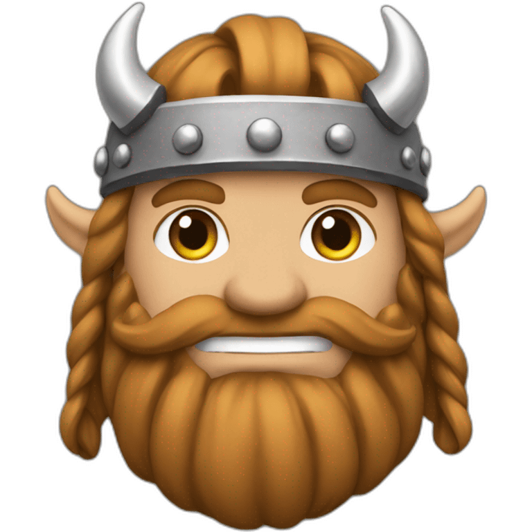 Vikingo con hacha emoji