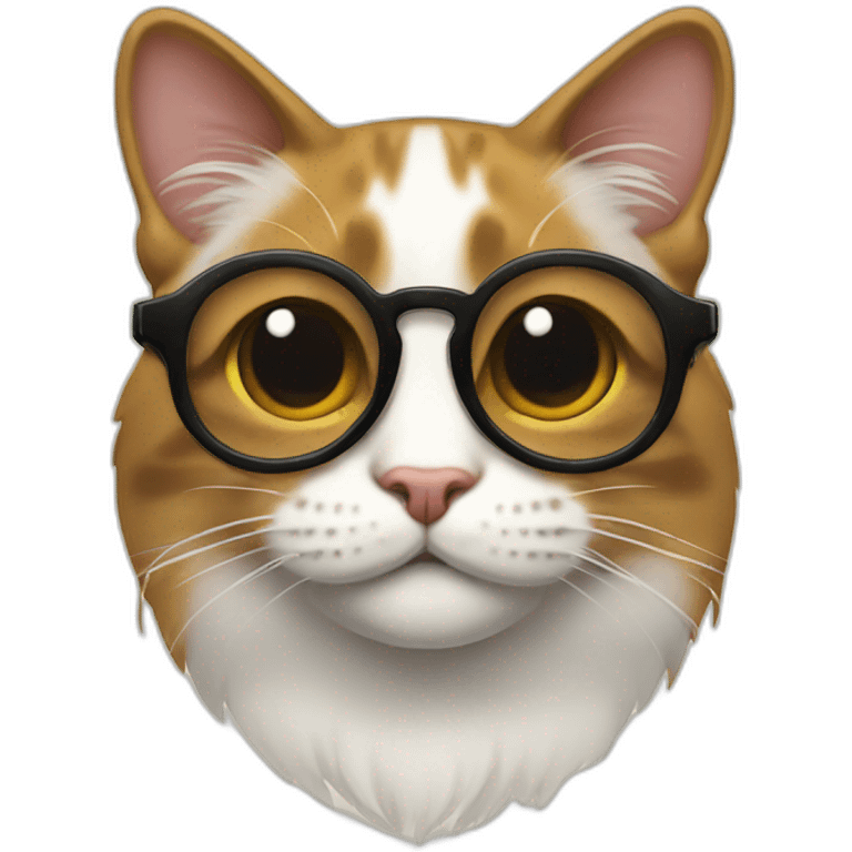 gato con gafas emoji