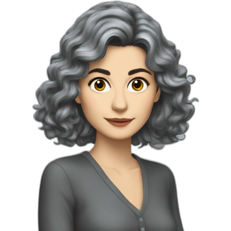 Audrey tautou grey long hair emoji