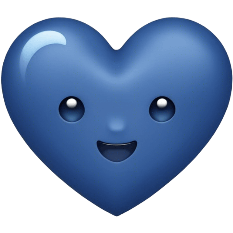 Dark blue heart with ‘good Night’ in the middle  emoji