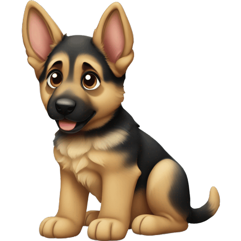 German shepherd puppy  emoji