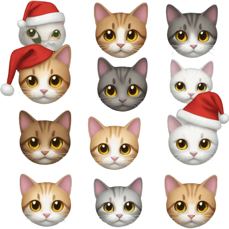 13 christmas cats emoji