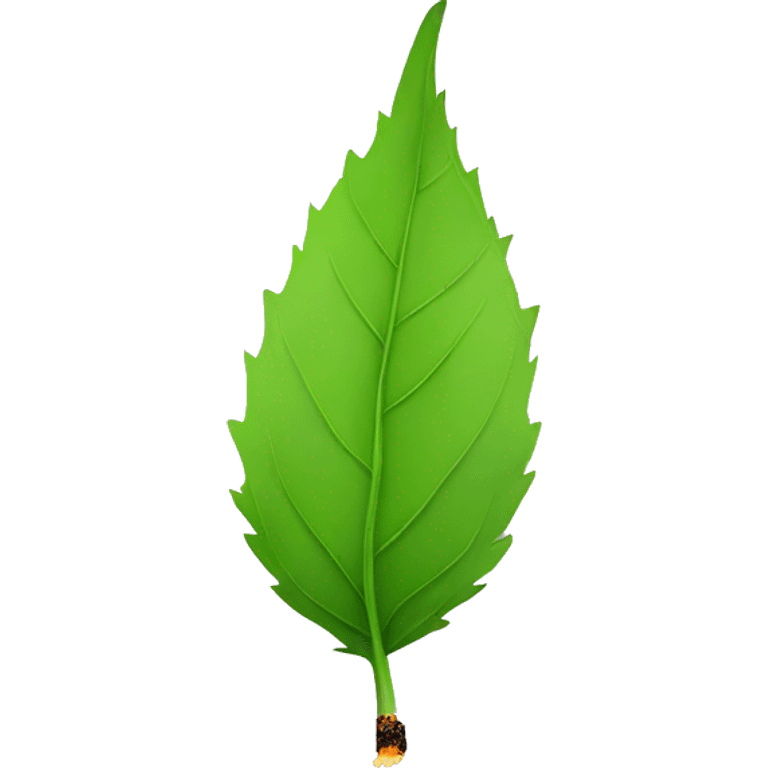 Green leaf cigarette emoji