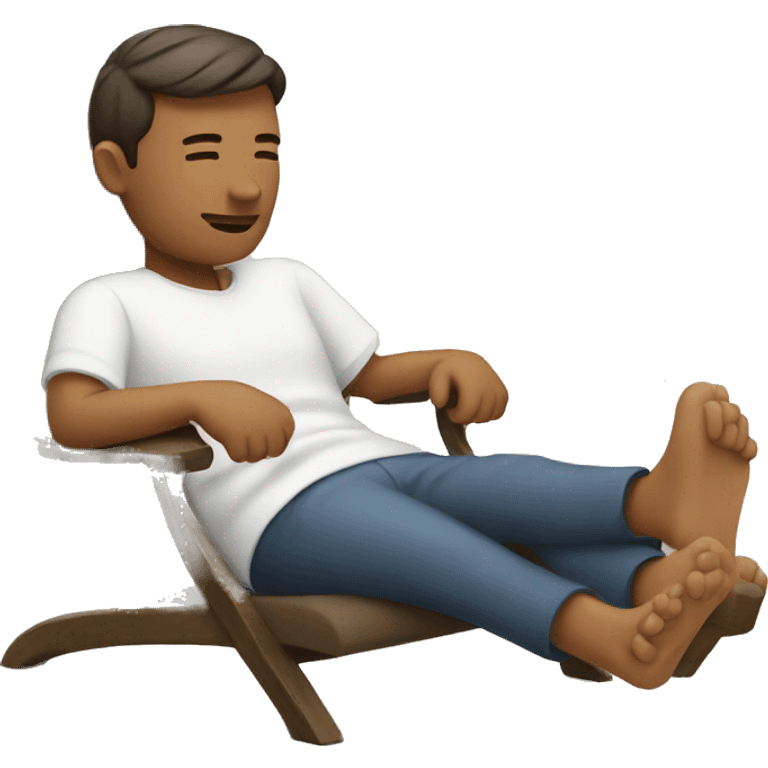 relaxing man emoji