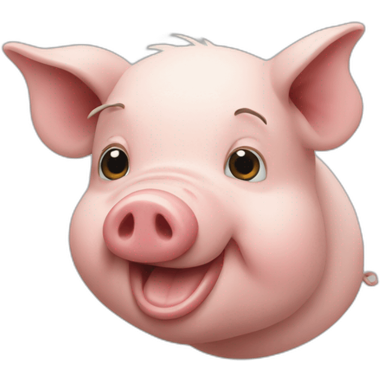 realistic pig emoji