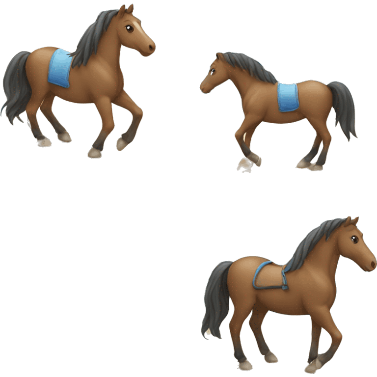 Horse on a beach emoji