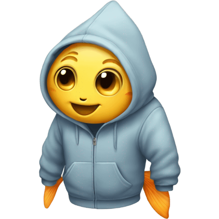 fish with a hoodie emoji