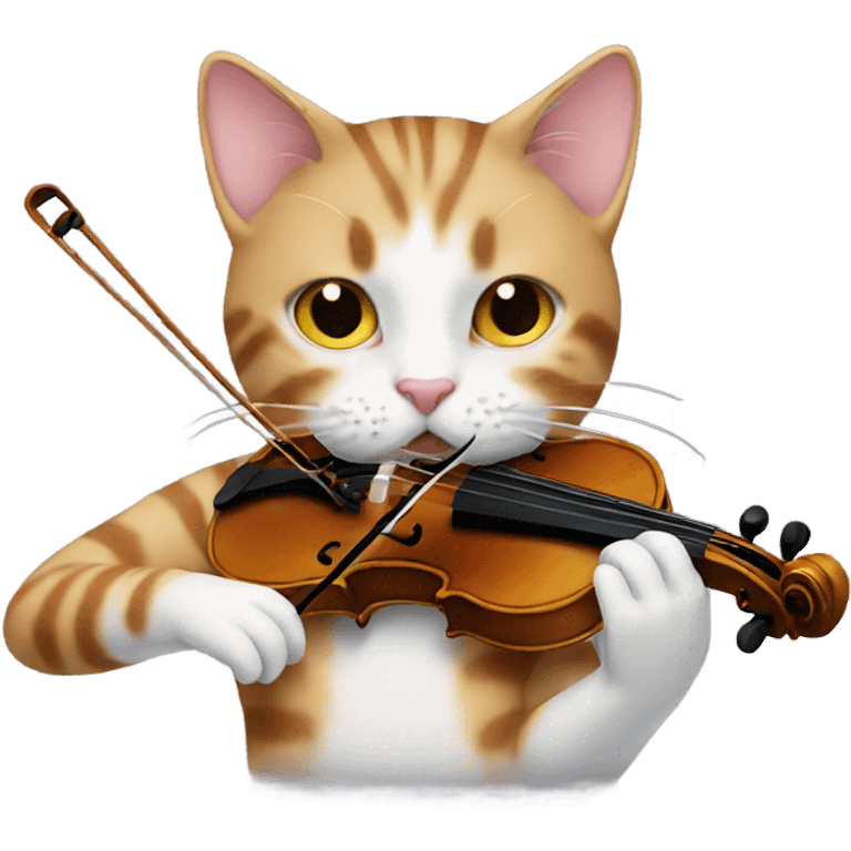 Cat violin  emoji