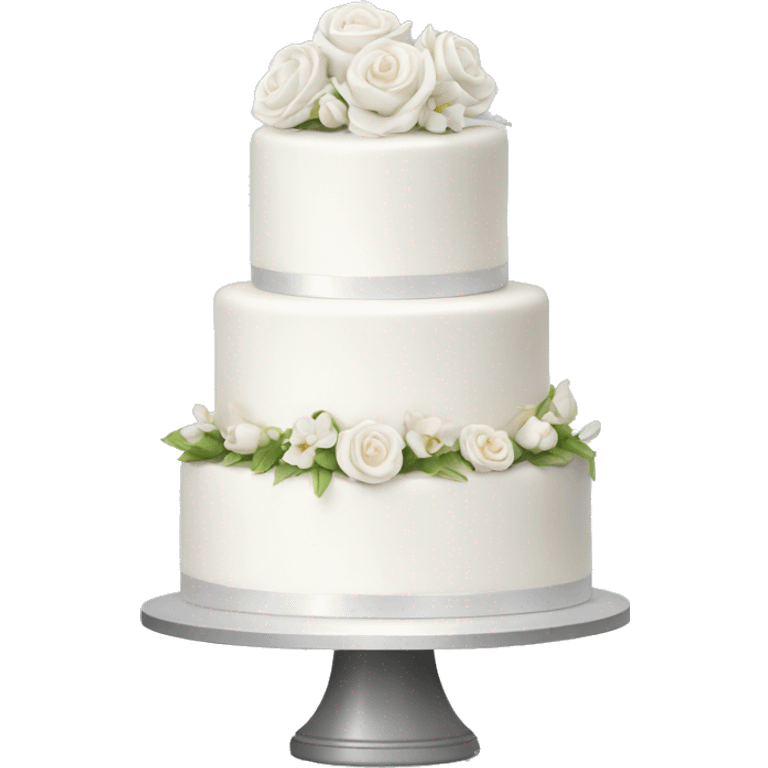 White wedding cake emoji