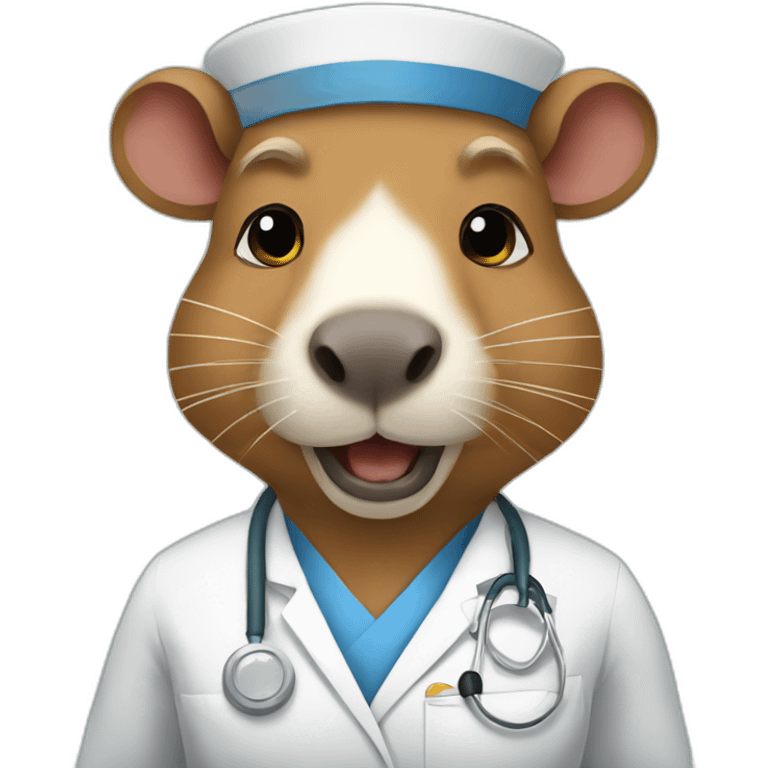 a capybara nurse emoji