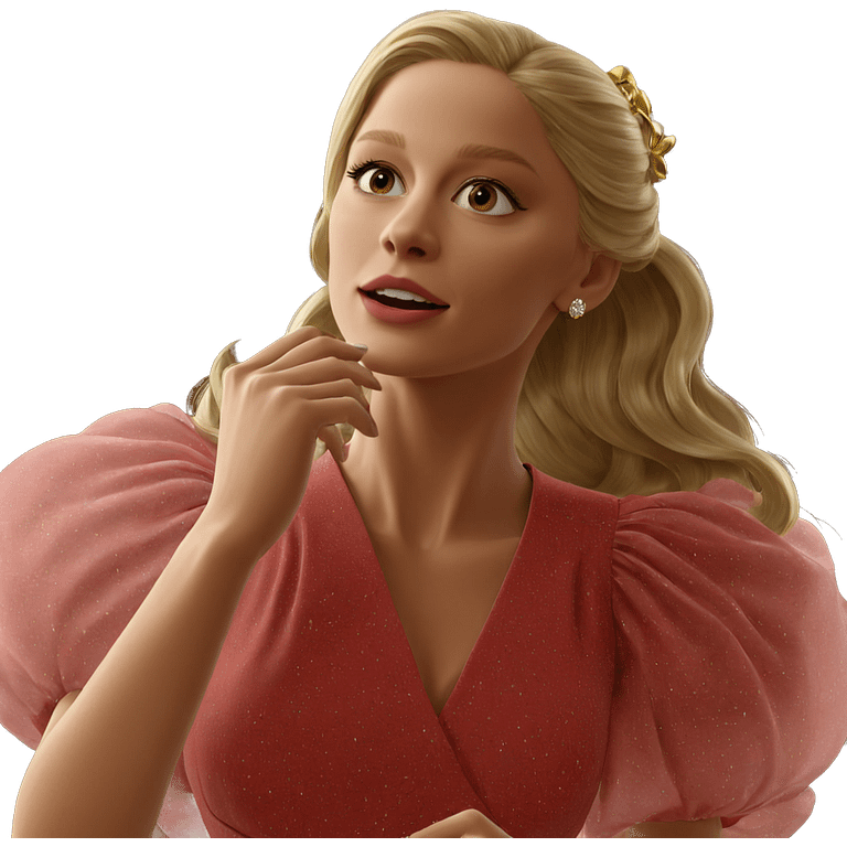 blonde girl in elegant dress emoji