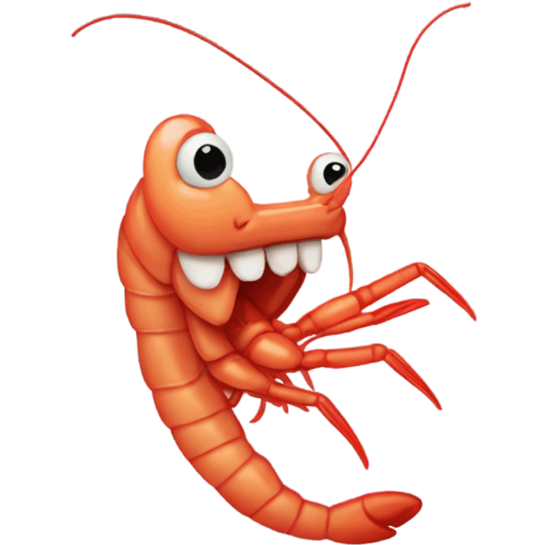 shrimp eating shrimp emoji