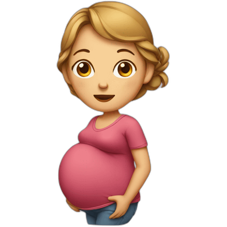 pregnant woman emoji