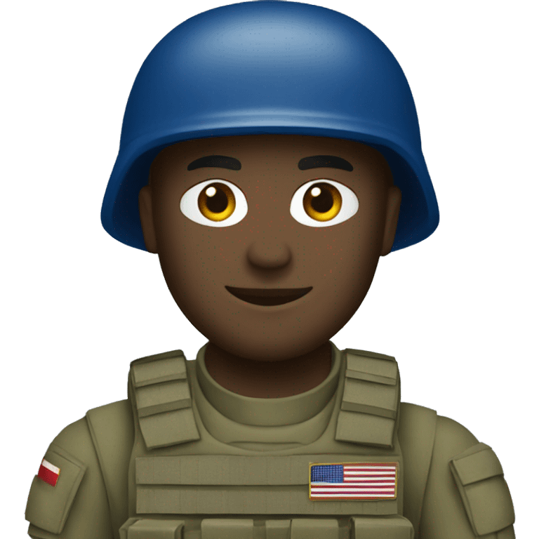 nato soldier in blue emoji