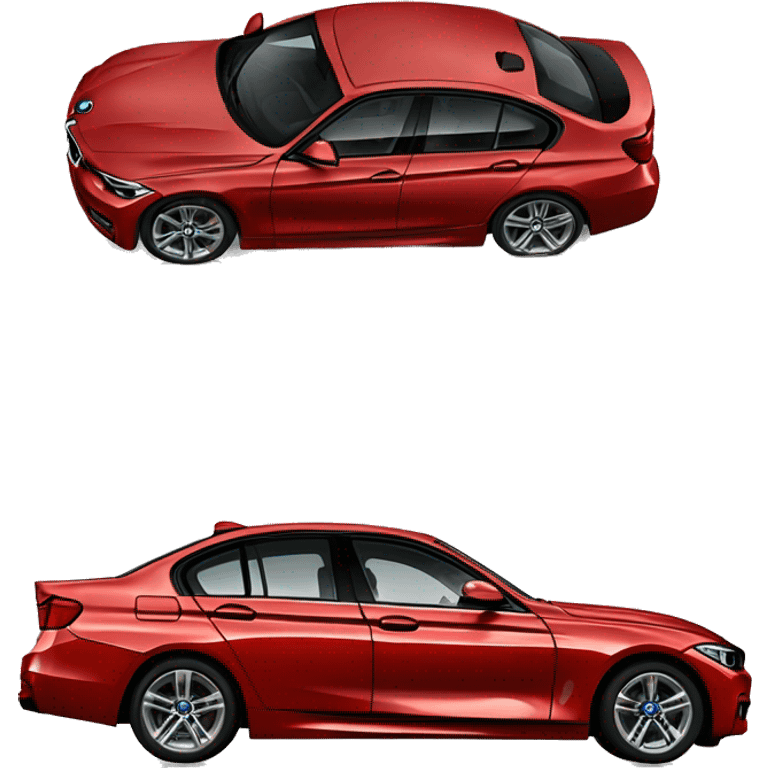 Red bmw 340i tinted windows  emoji