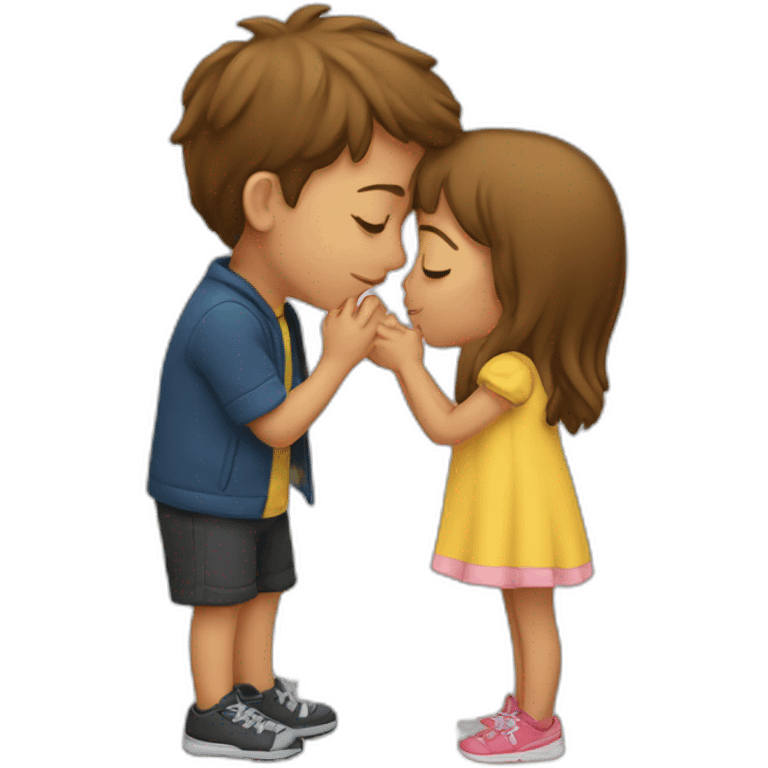 Boy kissing girl emoji